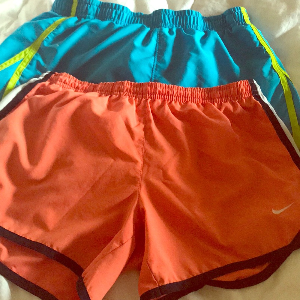 Pack of two workout shorts. 1-Nike 1-Underarmour